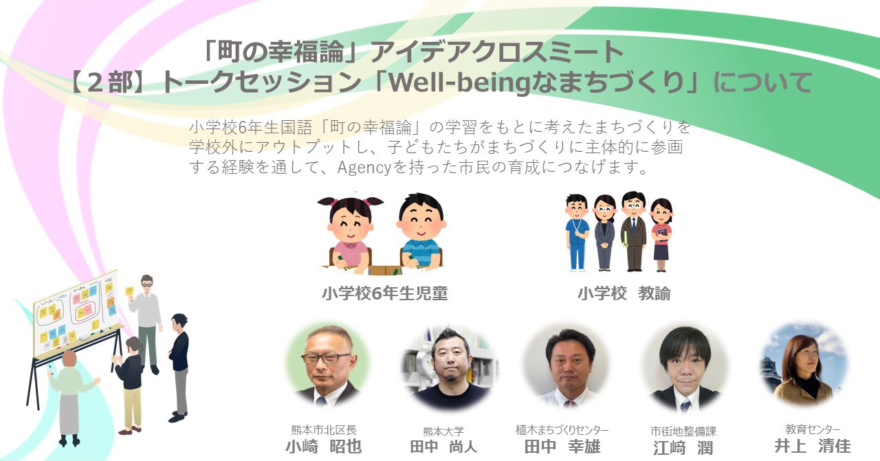 「町の幸福論」アイデアクロスミート 【2部】トークセッション「Well-beingなまちづくり」について