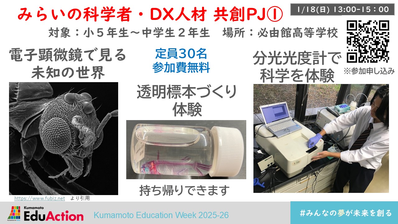 みらいの科学者・DX人材　共創PJ①